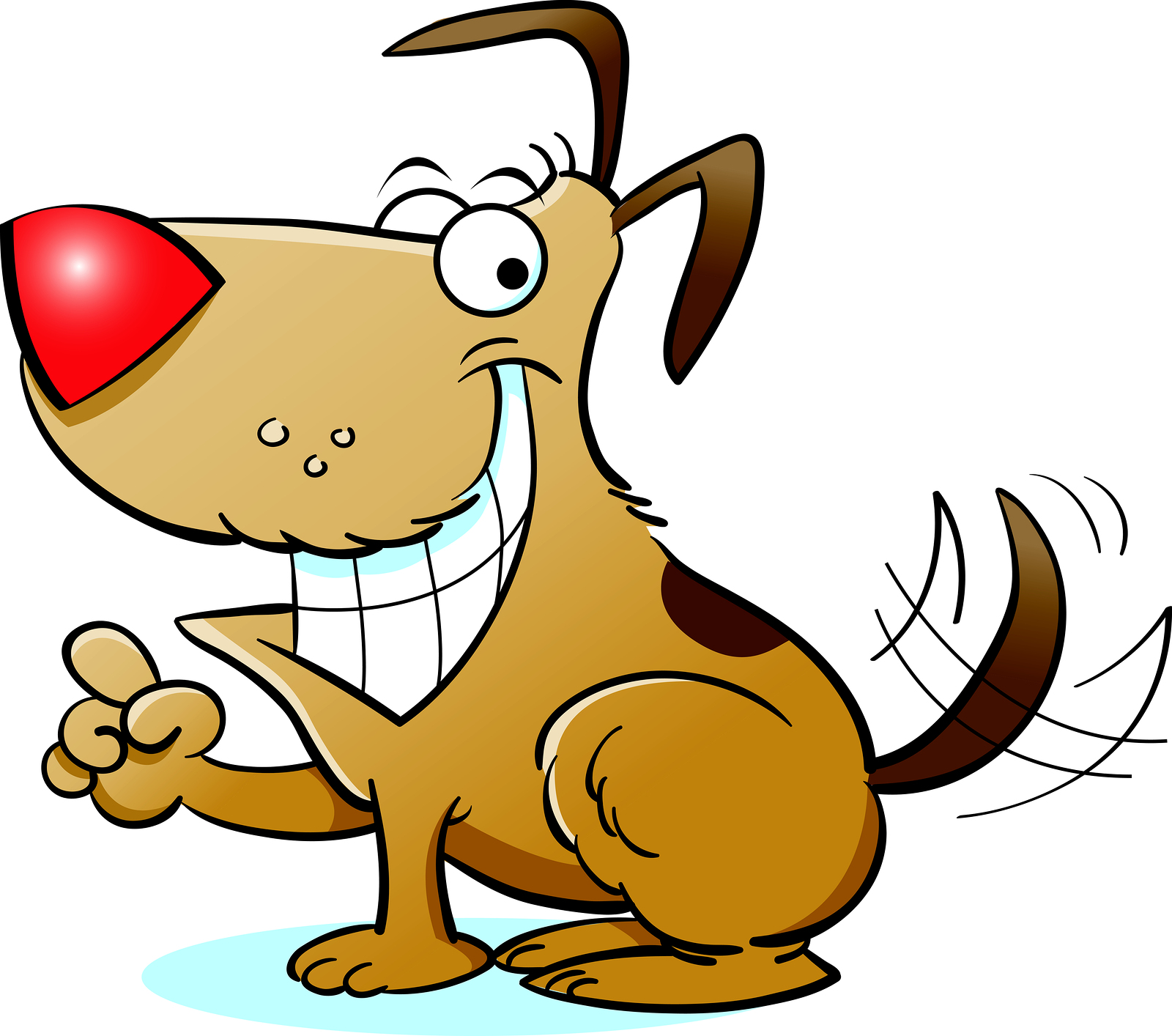 free clipart dog wagging tail - photo #36